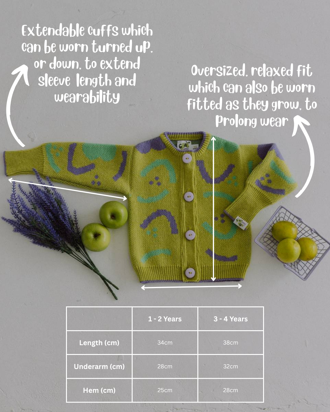 Key Lime Pie Patterned Cardigan