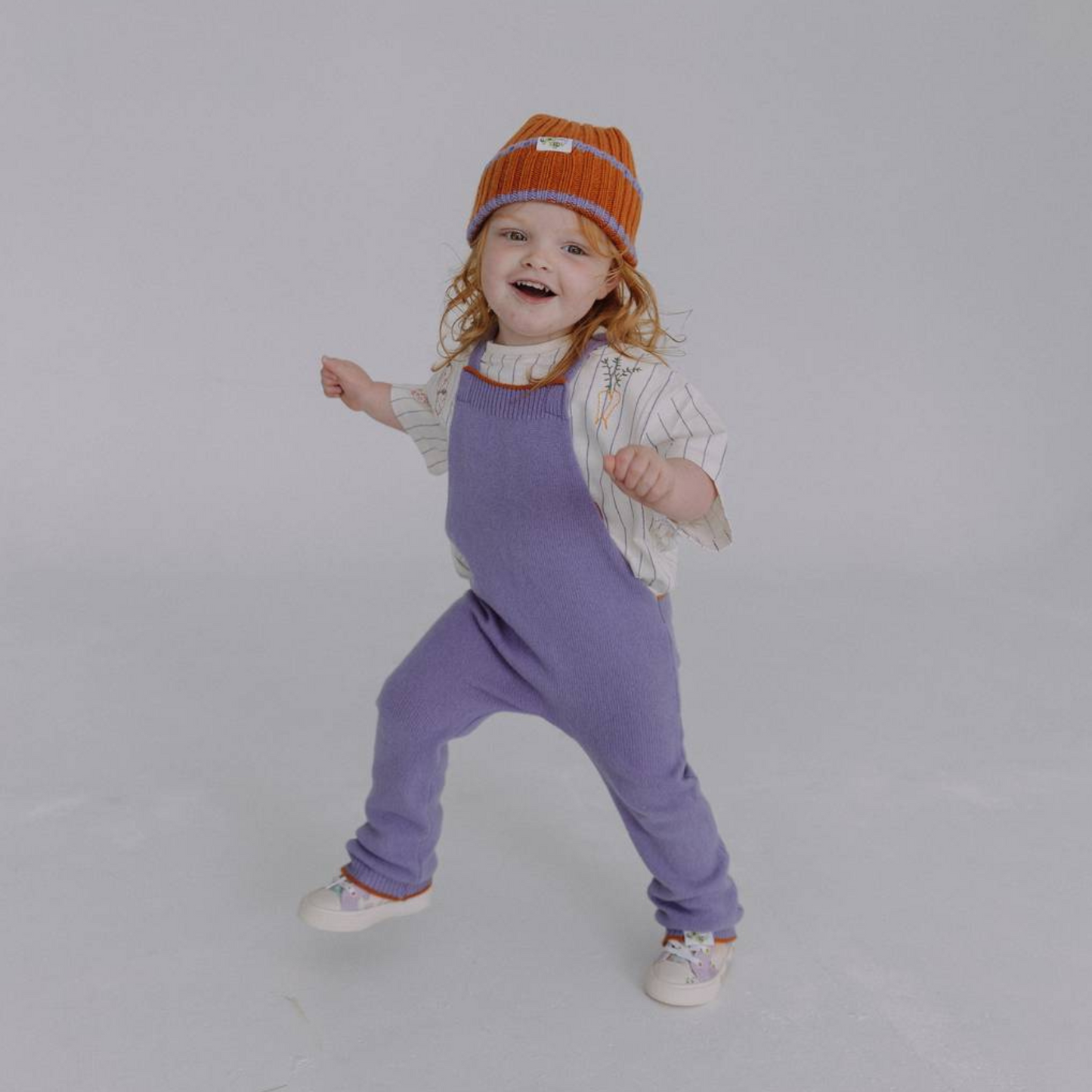 Pumpkin Spice Pie Ribbed Beanie Hat