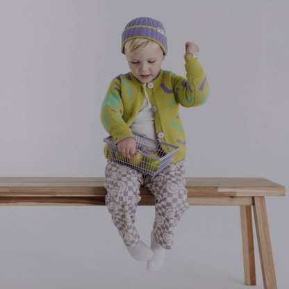 Lavender Mousse Ribbed Beanie Hat