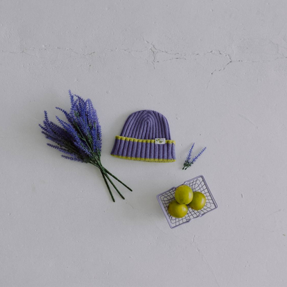 Lavender Mousse Ribbed Beanie Hat