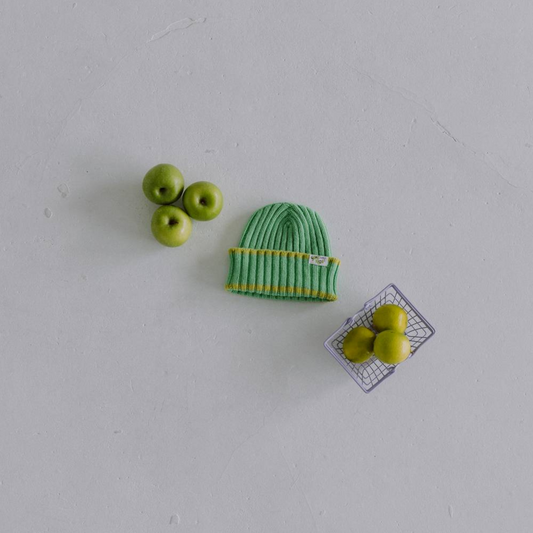 Apple Fool Ribbed Beanie Hat
