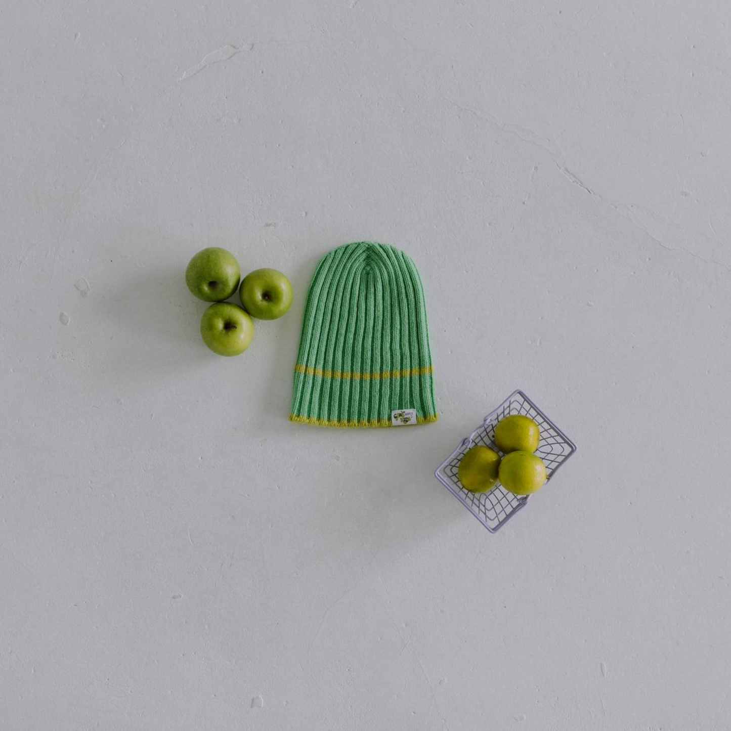 Apple Fool Ribbed Beanie Hat