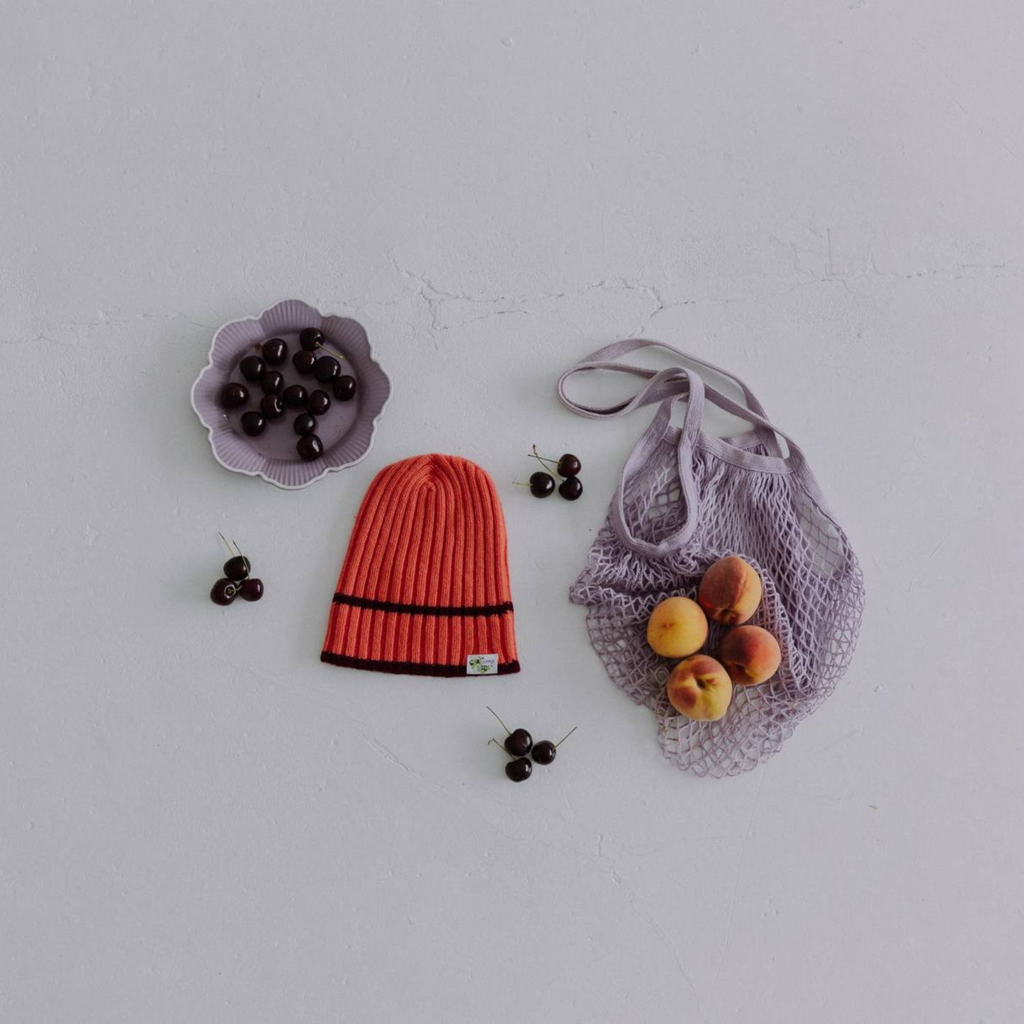 Peach Melba Ribbed Beanie Hat