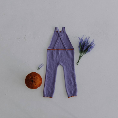 Lavender Mousse Knitted Dungarees