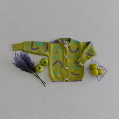 Key Lime Pie Patterned Cardigan