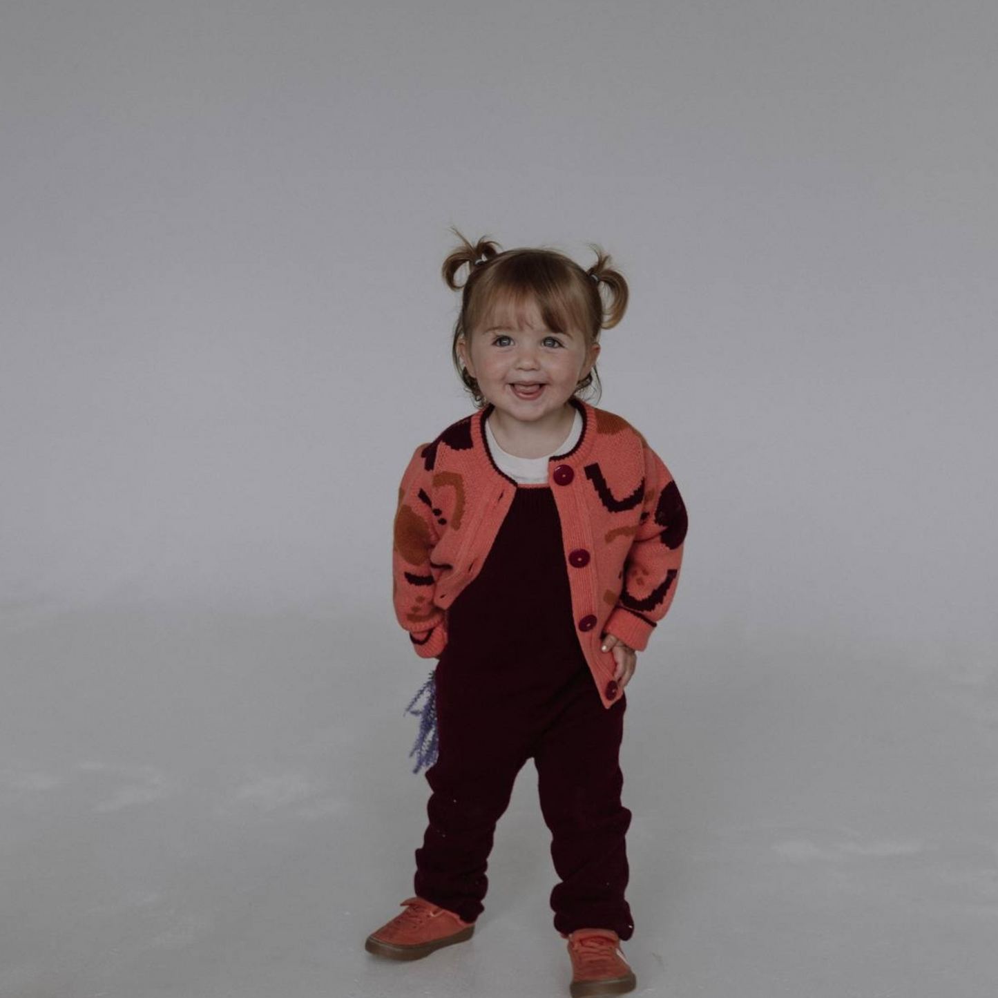 Cherry Cobbler Knitted Dungarees