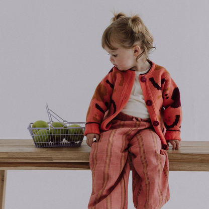 Peach Melba Patterned Cardigan