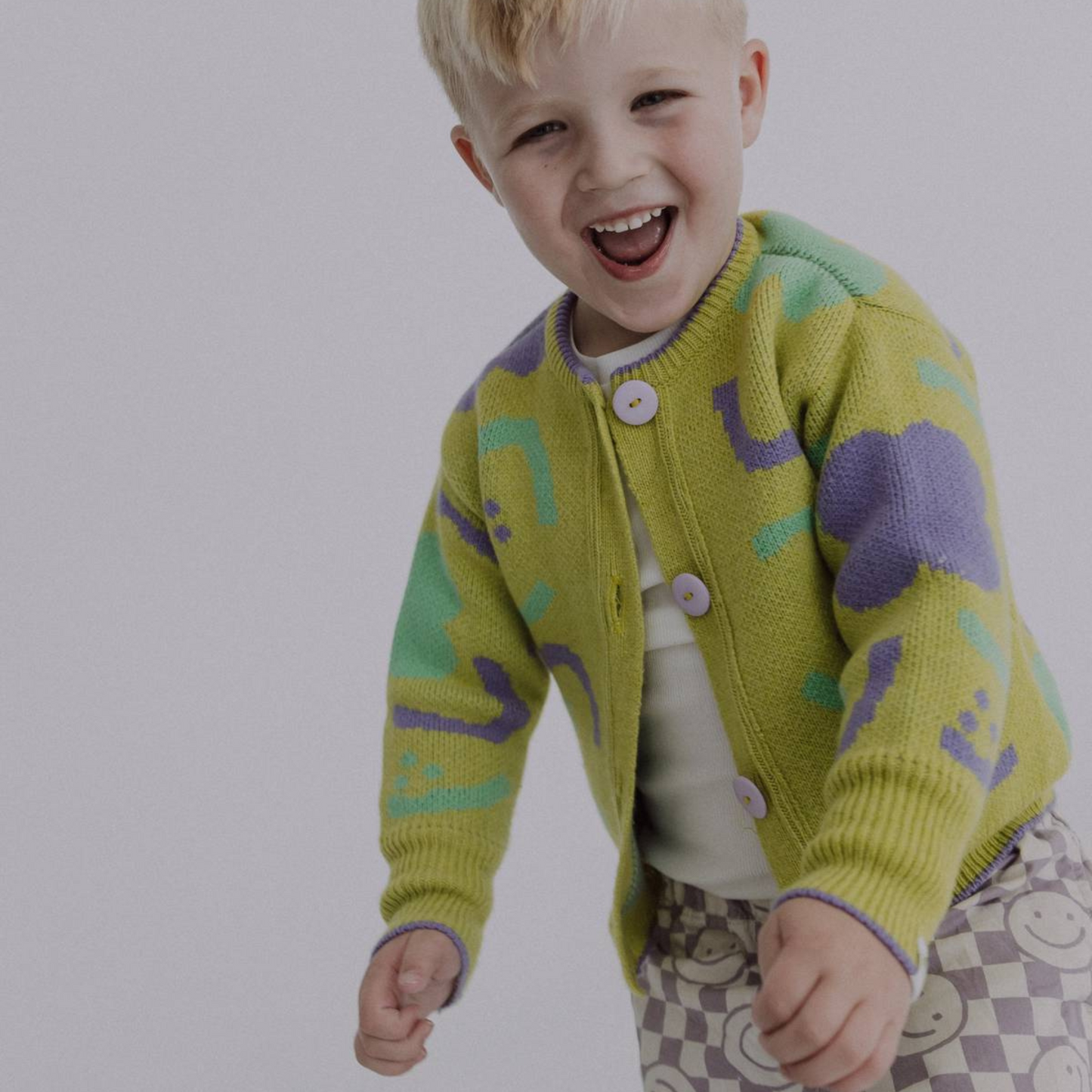 Key Lime Pie Patterned Cardigan