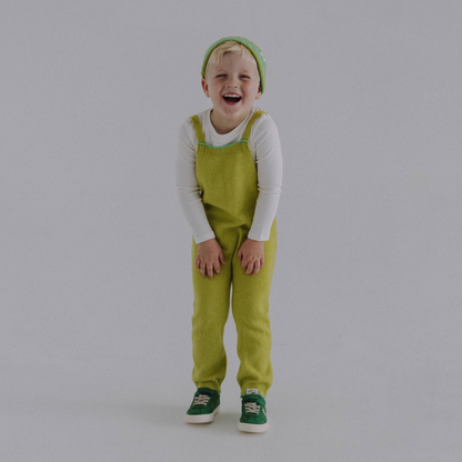 Key Lime Pie Knitted Dungarees