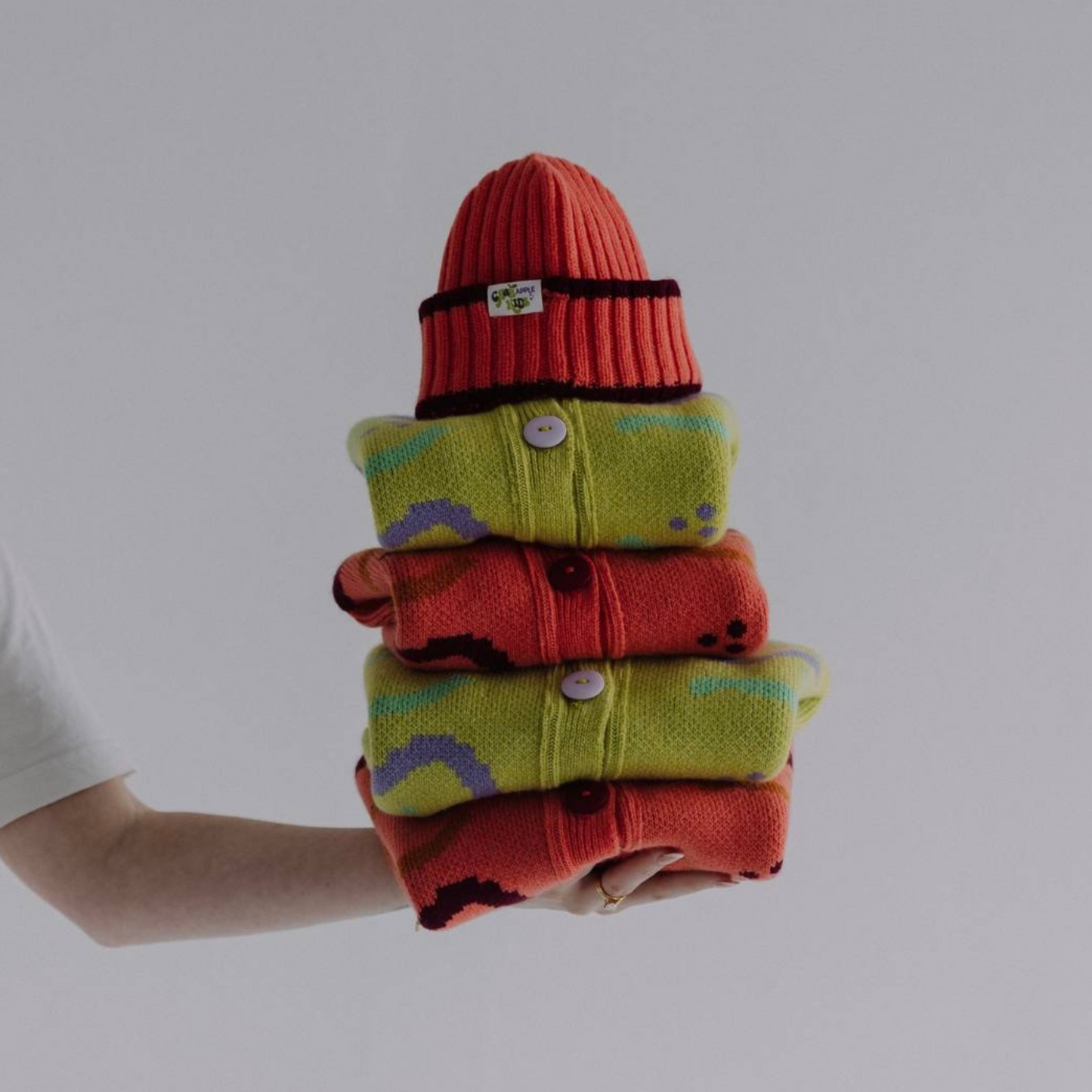 Peach Melba Ribbed Beanie Hat