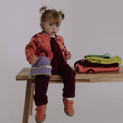 Lavender Mousse Ribbed Beanie Hat